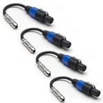 SAPT56 Pack Of 1/4" Ts Female To Speakon Adapter Cables. Fixed Price $25.99.