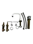 Phylrich 501-06-050 Hex Widespread Faucet With Lever Handles, Satin White, New. Fixed Price $384.99.