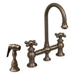 Whitehaus Vintage Iii Short Spout Side Sprayer Bar Faucet Brushed Nickel. Fixed Price $499.99.
