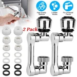 2 Pack Universal 1080 Swivel Extension Faucet Rotate Robotic Arm Tap Extenders. Fixed Price $6.48.