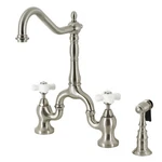 Kingston Brass KS775.PXBS English Country 1.8 Gpm Bridge Kitchen - Nickel. Fixed Price $708.47.