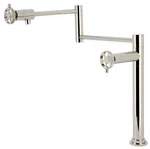 Kingston Brass KS470.RKX Webb 3 Gpm 1 Hole Pot Filler - Nickel. Fixed Price $633.72.