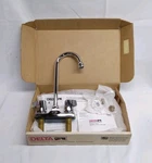 Delta 2171 Lf Bar Prep Wash Faucet 4" Cc 2-HANDLE Chrome High Arc Swivel Spout. Fixed Price $54.99.