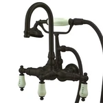 Kingston Brass Wall-mount Clawfoot Tub Faucet, Oil Rubbed Bronze,. Fixed Price $637.16.