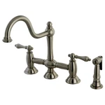 Kingston Brass KS379.ALBS Restoration 1.8 Gpm Widespread Bridge - Nickel. Fixed Price $552.47.