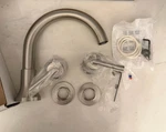 Delta Trinsic T2759-SS 2-HANDLE Deck-mount Roman Tub Faucet Trim Kit Stainless. Fixed Price $99.00.