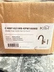 Kibi Circular Single Handle High Arc Faucet (matte Black) Unopened. Fixed Price $100.00.