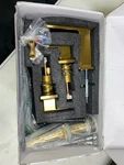 Bwe A-916445-TG-4 8" Widespread Brushed Gold Faucet With Pop-up Drain. Fixed Price $96.99.