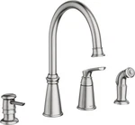 Moen 87044SRS Whitmore 1-HANDLE High Arc Kitchen Faucet Spot Resist Stainless. Fixed Price $229.99.