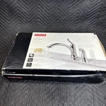 Delta Linden Single Handle Kitchen Faucet Chrome 4453-DST. Fixed Price $62.00.