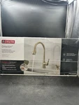 Delta Greydon 1H Pull-down Kitchen Faucet Champagne Bronze-certified (read!!). Fixed Price $239.99.