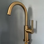 Kraus Oletto Single Handle Bar Faucet Brushed Brass KPF-2822BB. Fixed Price $99.99.