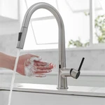 Flg Touchless Kitchen Faucet Pull Down Sprayer Brushed Nickel CC-0016-BN. Fixed Price $84.51.