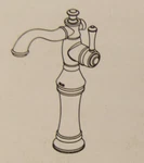 Delta 797LF-SS 1-HOLE Vessel Sink Bathroom Faucet With Riser , Stainless Steel. Fixed Price $275.00.