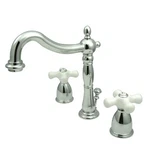 Kingston Brass KB1971PX Heritage Widespread Lavatory Faucet With Porcelain Cross. Fixed Price $225.57.