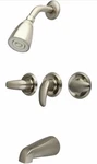 Tub Shower Faucet Brushed Nickel 5 Inch Spout Kingston Brass KB6238LL Legacy. Fixed Price $90.00.