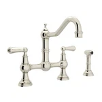 Rohl 103486 Perrin Rowe Double Handle Provence Bridge Kitchen Faucet With. Fixed Price $2922.21.