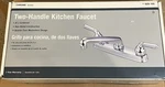Home Depot 2-HANDLE Kitchen Faucet HS81894E0CP New In Box/no Sprayer. Fixed Price $30.00.