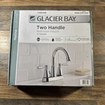 Glacier Bay Melina 4 In. Centerset Double Handle High-arc Bathroom Faucet Chrome. Fixed Price $25.98.
