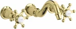 Kohler Antique K-T154-3-PB Polished Brass Wall-mount Bathroom Faucet Prong Handl. Fixed Price $689.95.