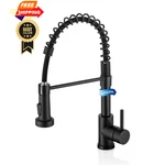 Lufeidra Black Kitchen Faucet With Pull Down 16.7 Inches Height,. Fixed Price $81.98.