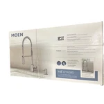 Moen Indi Single-handle Pre-rinse Spring Pulldown Sprayer Kitchen Faucet 87194SR. Fixed Price $175.99.