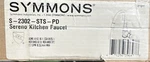 Symmons Kitchen Faucet S2302STSPD10 Sereno Single Handle Lever Pd, Stainless. Fixed Price $179.99.