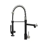 Down Kitchen Faucet With Sprayer,fapully Commercial Matte Black&brushed .... Fixed Price $189.96.