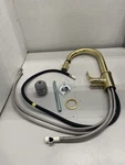 Perrin & Rowe Single Lever Pull Down Faucet Unlacquered Brass U.4543HT-ULB-2. Fixed Price $746.95.