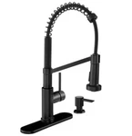 Gage Single-handle Spring Neck Pull-down Sprayer Kitchen Faucet Matte Black. Fixed Price $99.99.