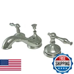 Kingston Brass KS1161NL Heritage Widespread Lavatory Faucet With Metal Lever Han. Fixed Price $438.54.