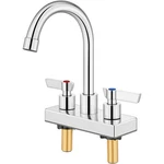 Gbbne Bar Sink 4 Inch Center 2 Hole Deck Mount Faucets For Prep. Fixed Price $72.94.