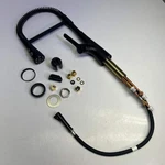 Pfister Neera Single Hole Pre-rinse Pull Down Kitchen Faucet Black LG529-NECB. Fixed Price $224.00.