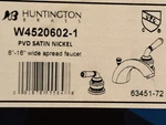 Huntington Brass Bathroom Faucet Cypress Widespread 8 Satin Nickel New. Fixed Price $70.00.