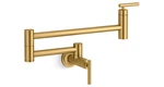 Kohler K-35745-2MB Wall Mounted Pot Filler Faucet, Vibrant Brushed Moderne Brass. Fixed Price $585.00.