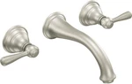 Moen T6107BN Kingsley Two-handle Bathroom Faucet, Valve Required, Brushed Nickel. Fixed Price $299.99.