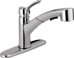 Delta Collins Pull-out Kitchen Faucet Single Handle Chrome-certified Refurbished. Fixed Price $109.49.