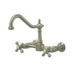 Kingston Brass KS124.AX Heritage 1.8 Gpm Widespread Bridge - Nickel. Fixed Price $292.47.