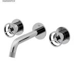 Vigo Cass VG05007CH Two Handle Wall Mount Bathroom Faucet In Chrome. Fixed Price $107.10.