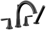 Delta T4735-BL Roman Tub Trim W/ Hand Shower, Matt Black. Fixed Price $253.38.