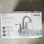 Kohler Lilyfield In Centerset Brushed Nickel Bathroom Faucet 2 Lever R78046. Fixed Price $58.00.