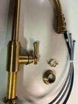Signature Hardware SHXCAM107BG Amberley Pull Down Kitchen Faucet - Brushed Gold. Fixed Price $400.99.