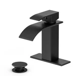 Ryuwanku Bathroom Faucet Matte Black Modern Waterfall Short,. Fixed Price $44.70.