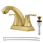Parlos 1407208 Brushed Gold Two-handle Bathroom Sink Faucet. Fixed Price $40.99.