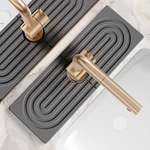 Eormoe Diatomite Kitchen Faucet Mat 23INCH Water Absorbing Stone Tray Dark Gray. Fixed Price $15.00.