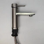 Vccucine Modern Commercial Brushed Nickel Single Hole Handle Bathroom Faucet,. Fixed Price $44.99.