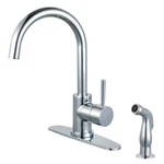 Kingston Brass LS8571DLSP Concord Single-handle Kitchen Faucet With Side Sprayer. Fixed Price $175.24.
