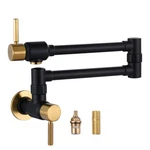 And Pot Filler Faucet: Aleasha Solid Brass Made Heavy Black&gold. Fixed Price $150.31.