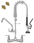 Commercial Sink Faucet With Sprayer 25" Height 8" Adjustable Center 10" Swing.... Fixed Price $325.92.