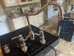 Waterstone Annapolis Kitchen Bridge Faucet Chrome Lever/cross Handles 6200-CH. Fixed Price $2250.00.